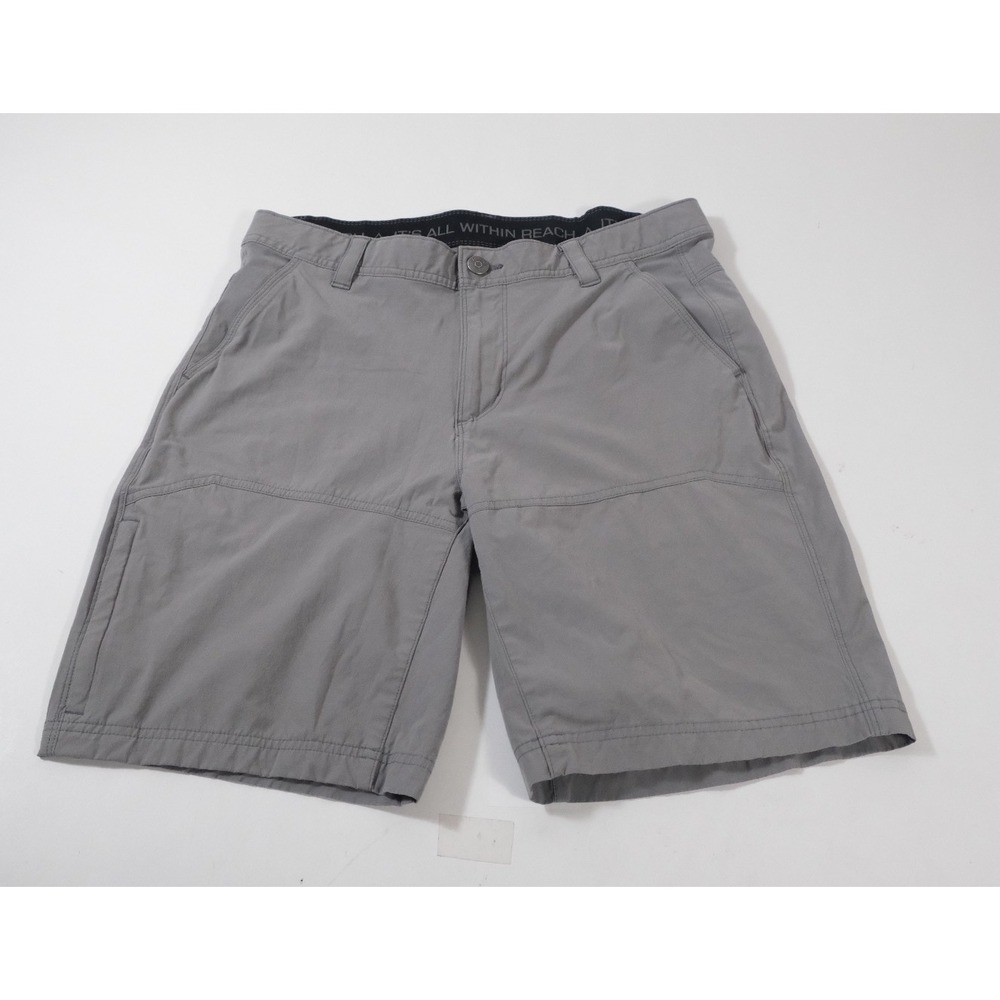 Ascend Shorts Men 32 Grey Outdoor Performance Hiking Cargo Casual Stretch Pocket